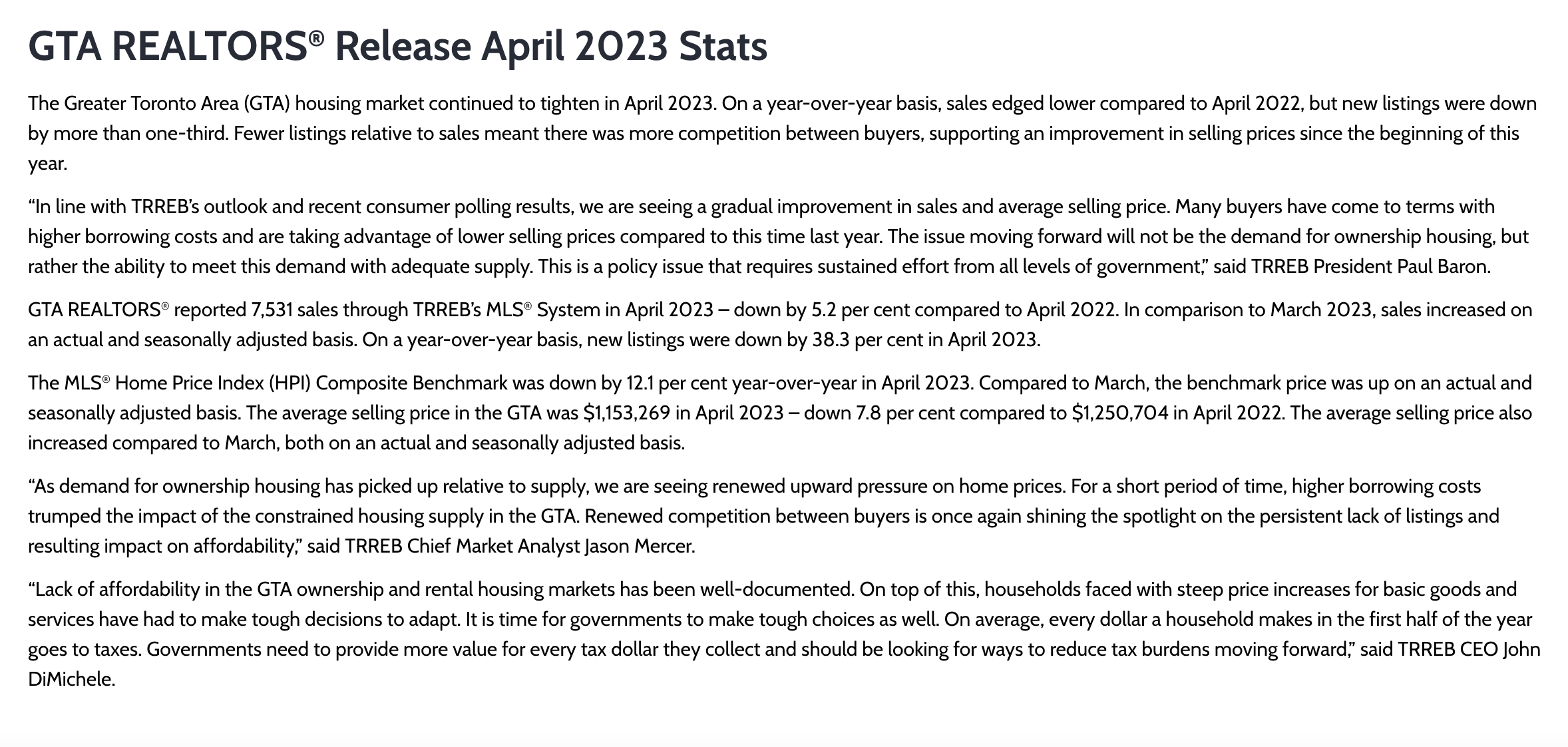 Scugog Housing April 2023