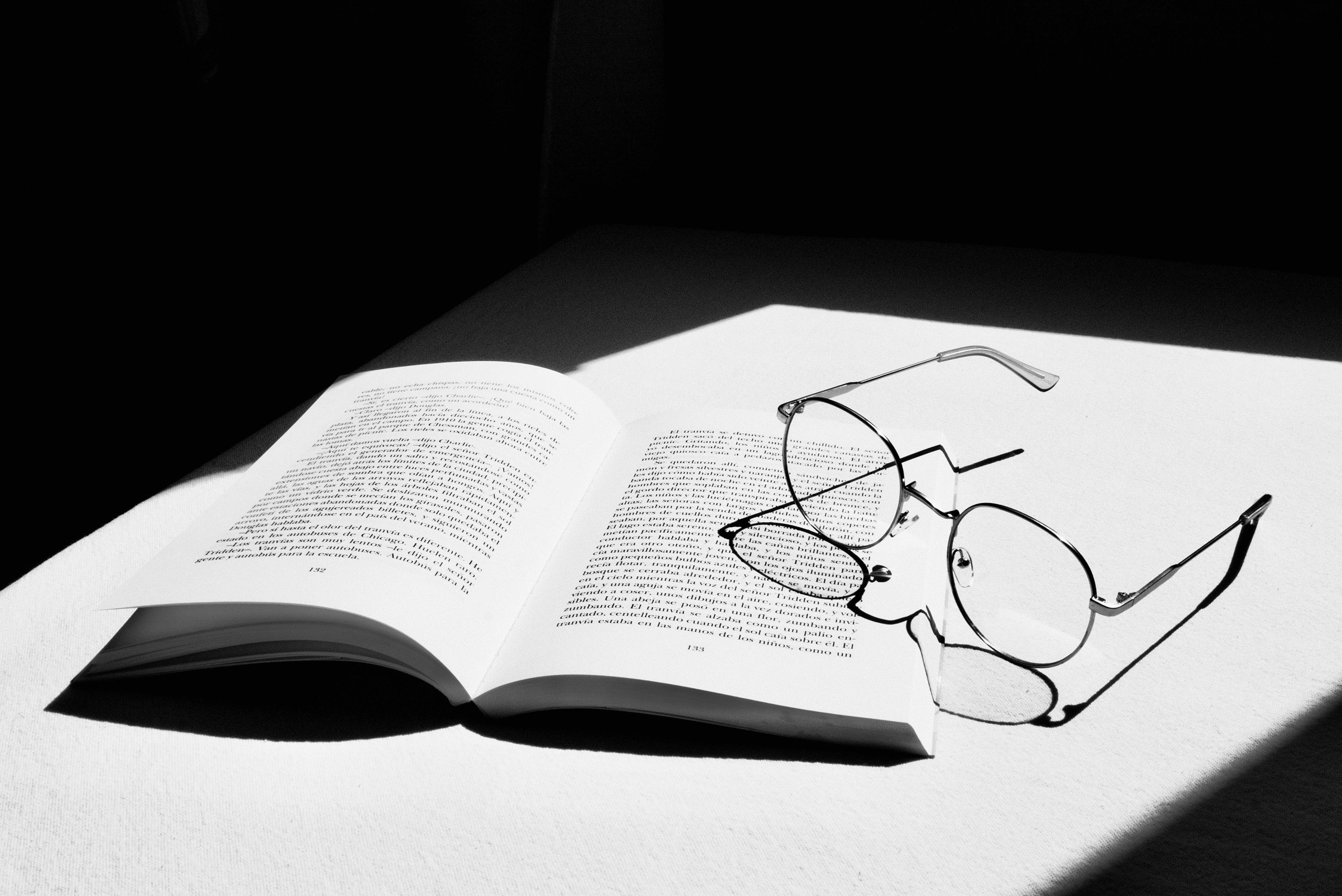 Book with Glasses