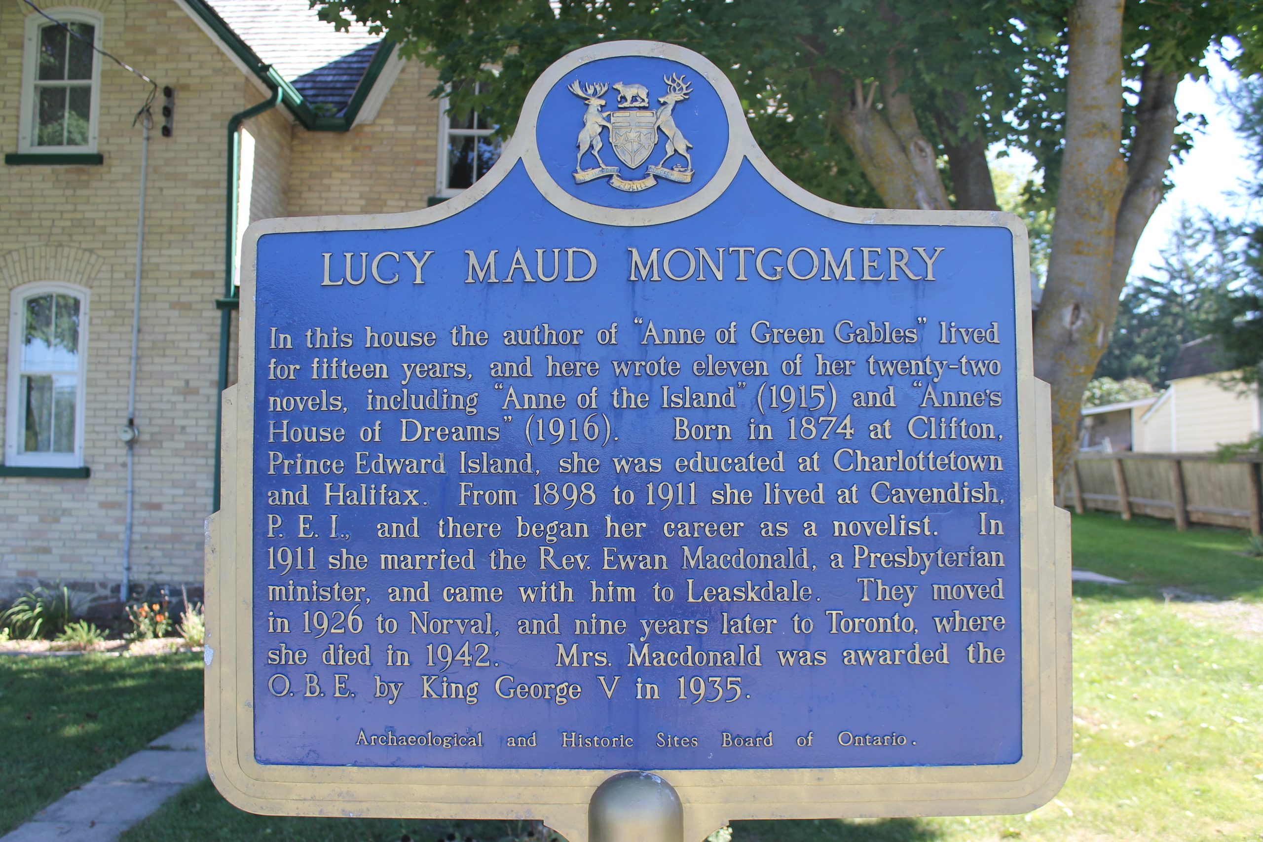 L.M. Montgomery House: The Leaskdale Manse