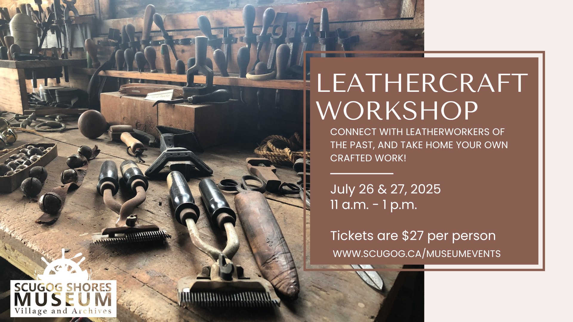 Leather Workshop Scugog Museum