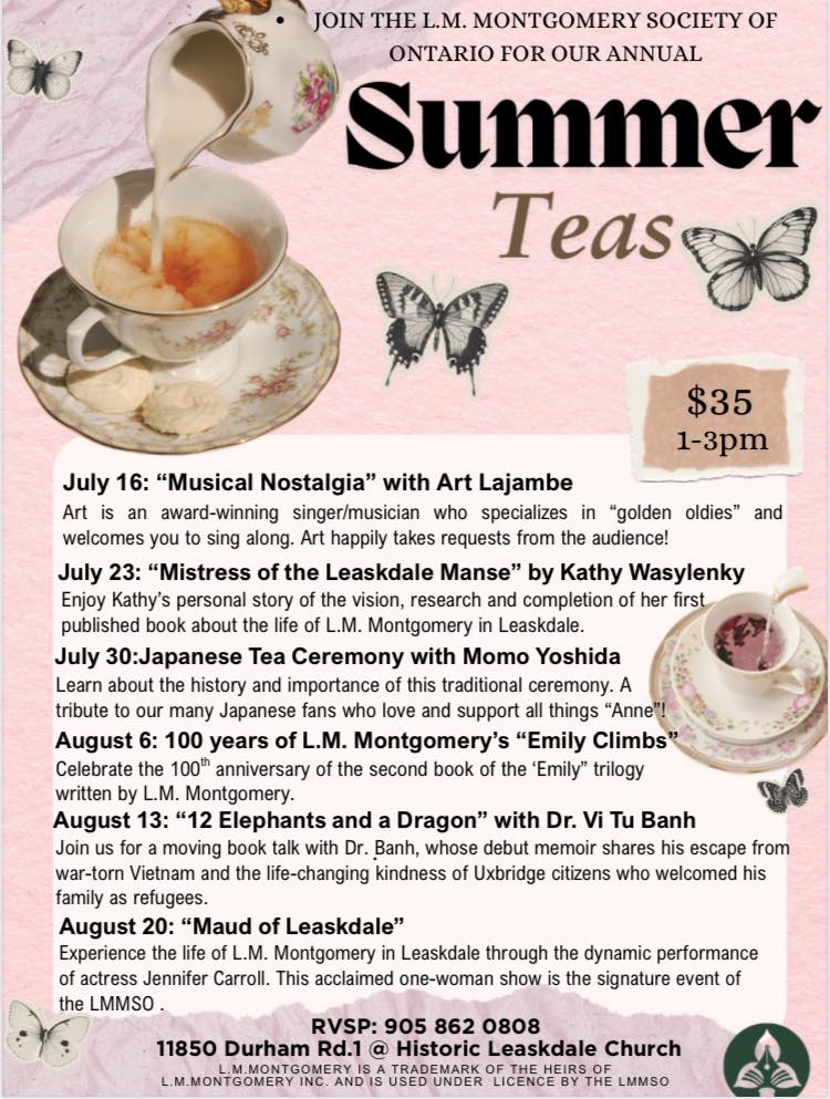 Lucy Maud Summer Teas