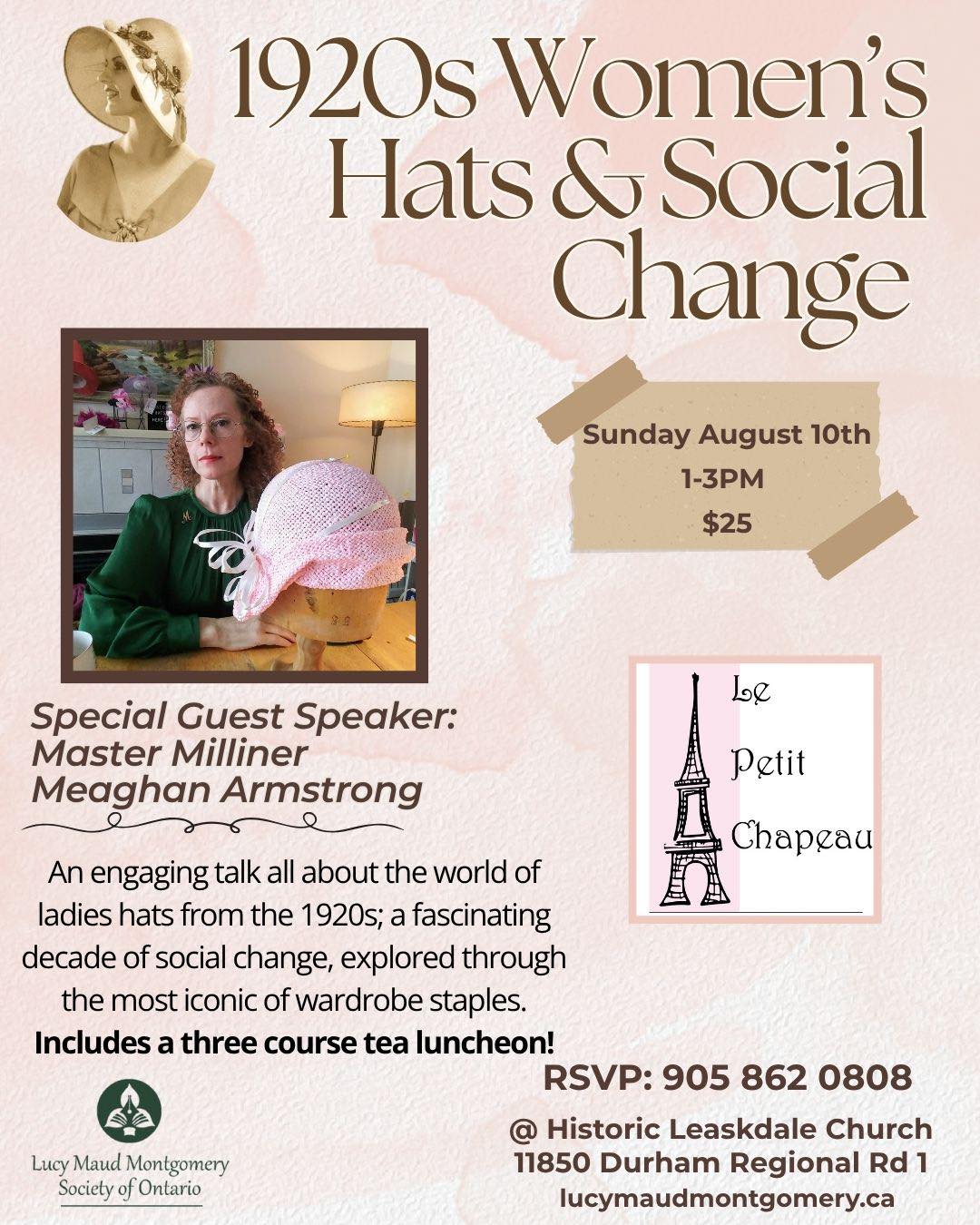 Womens hat social change lucy maud