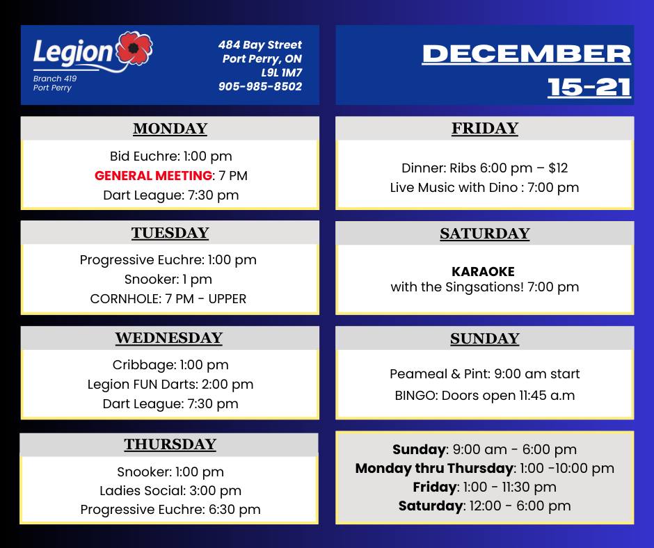 Legion december 15 21