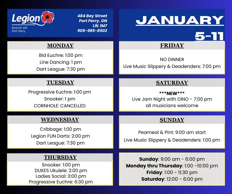 PP Legion Jan 5 - 11