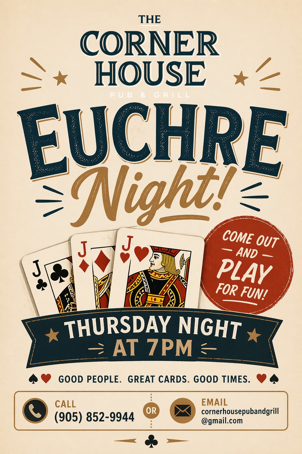 Euchre Night Corner House